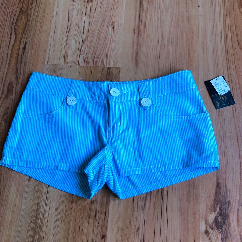 NEW LOST Shorts Blue Waist 32 Size 5 Junior